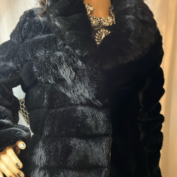 Ideology black Faux Fur Jacket - Picture 5 of 9